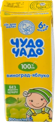 Сік Чудо-Чадо Виноград-Яблуко 200мл