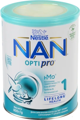 Суміш молочна суха для дітей з народження 1 Optipro NAN з/б 800г