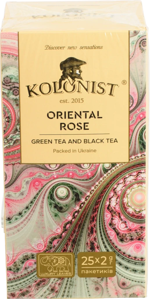 Чай Kolonist 25п східна троянда black and green
