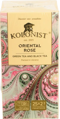 Чай Kolonist 25п східна троянда black and green