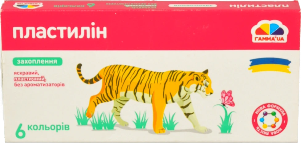 Пластилін для дітей від 3років №200309 Захоплення Гамма’UA 6шт