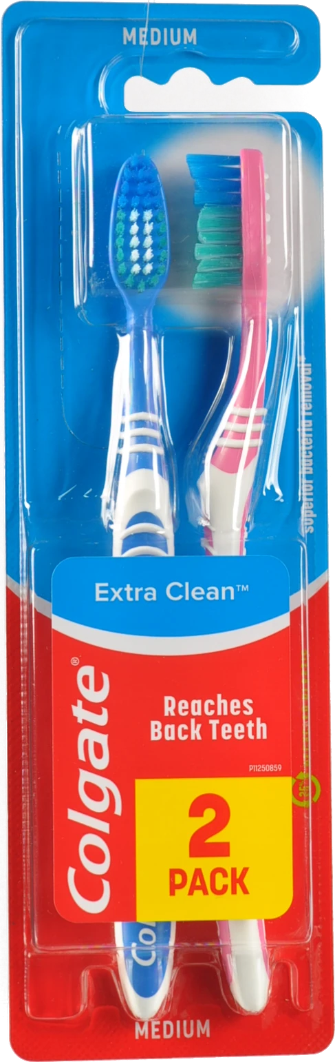 Щітка зубна середньої жорсткості Експерт чистоти Colgate 2шт