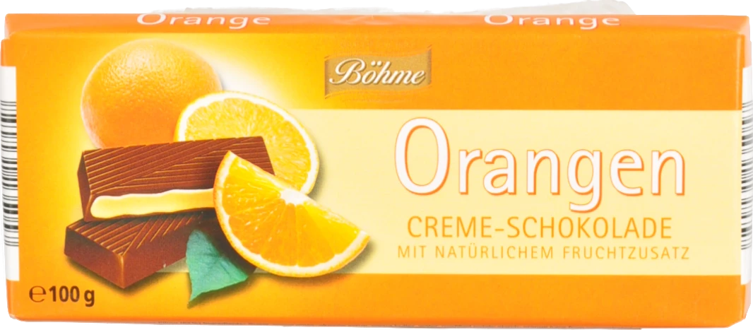 Шоколад Bohme 100г 62% апельсин темний