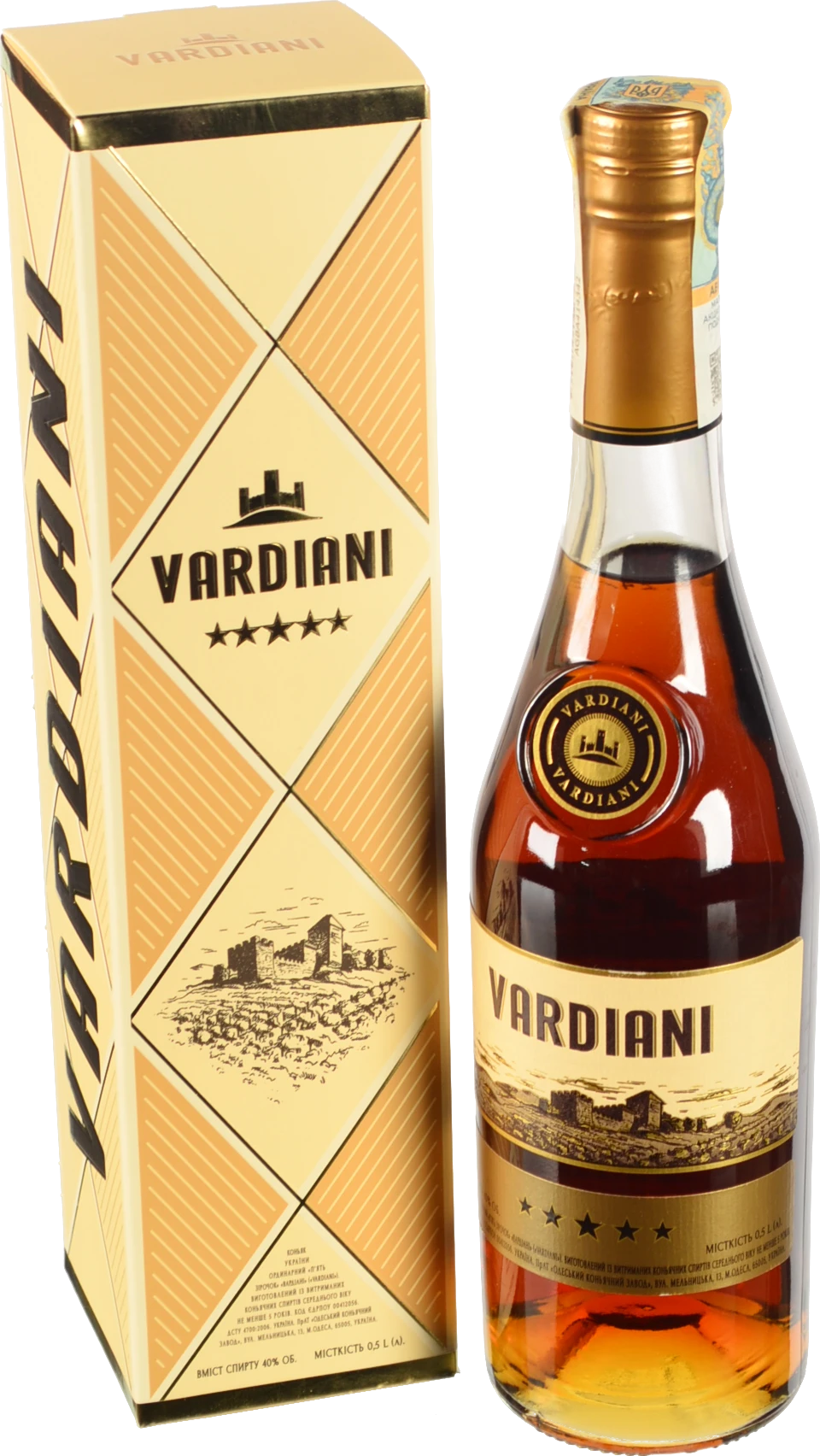 Коньяк Vardiani 0.5л 5 зірок