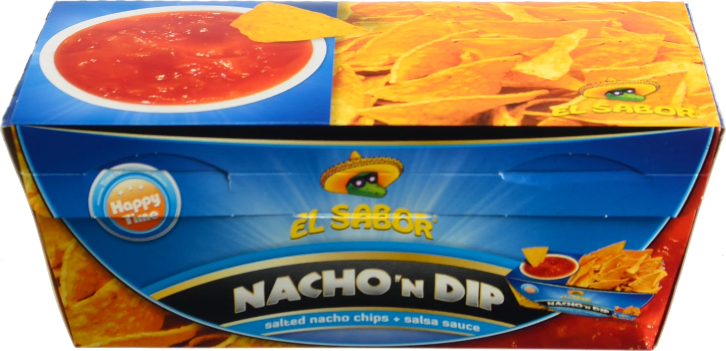 Чіпси EL Sabor 175г начос і соус сальса