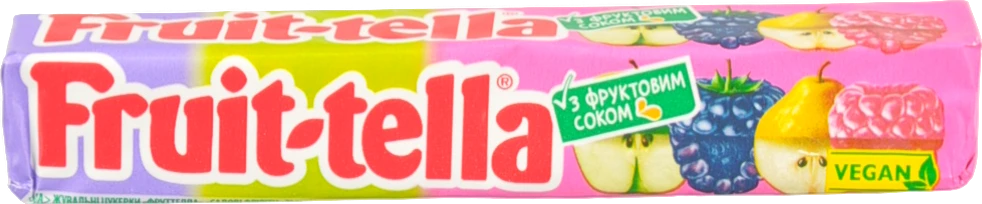 Цукерки жувальні Садові фрукти Fruit-tella м/у 41г