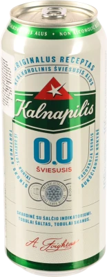 Пиво Kalnapilis 0.5л 0% безалкогольне світле пастеризоване Classic