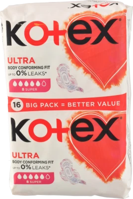 Прокладки гігієнічні ультратонкі Super Ultra Kotex 16шт
