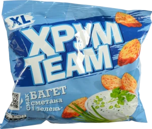 Багет ХрумTeam 90г сметана зелень