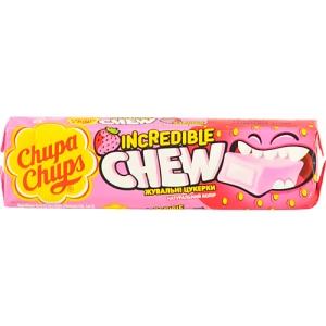 Цукерки жувальні зі смаком полуниці Chupa Chups м/у 45г
