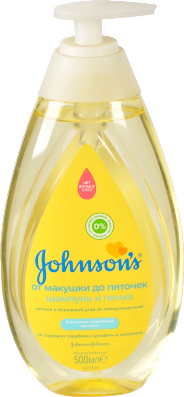 Дитячий шампунь Johnson's 500 мл