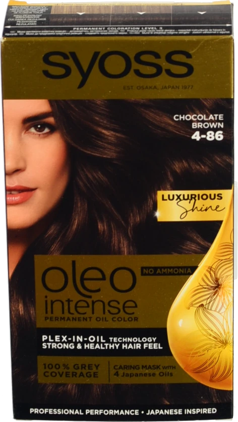 Фарба для волосся Oleo Intense №4-86 Syoss 1шт
