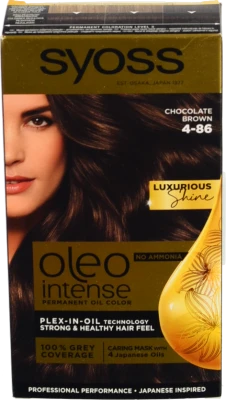Фарба для волосся Oleo Intense №4-86 Syoss 1шт