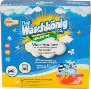 Засіб мийний порошкоподібний Sensitive Der Waschkonig 600г