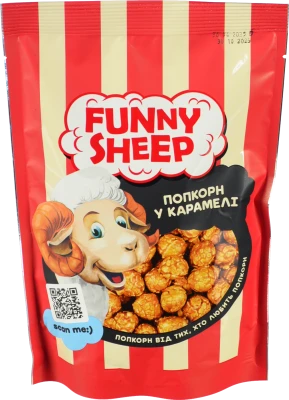 Попкорн у карамелі Funny Sheep д/п 100г