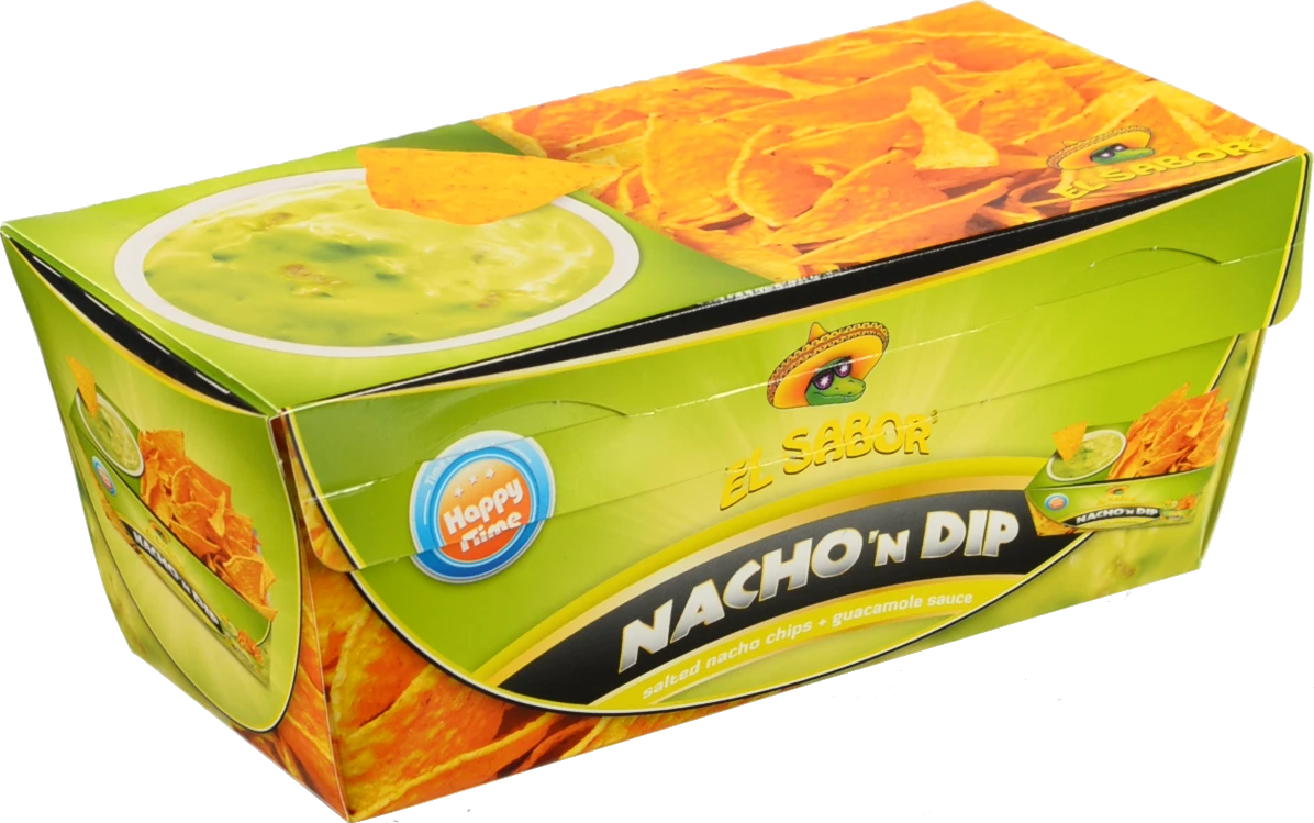 Чіпси EL Sabor 175г начос і соус гуакамоле