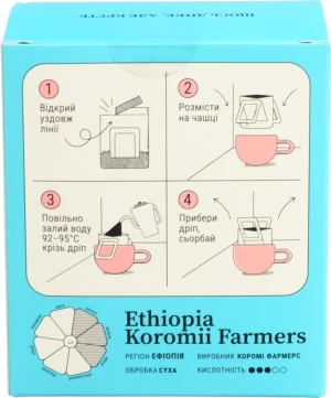 Кава Fresh Black 60г 5штx12г ethiopia set мелена дріпи