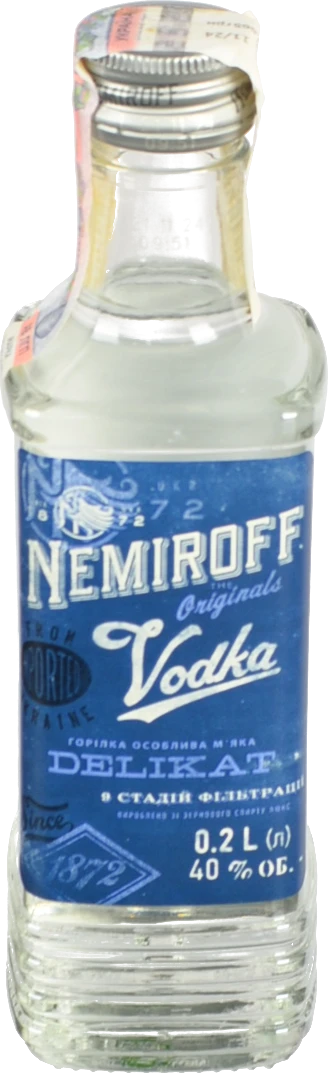 Горілка Nemiroff 0.2л Delikat м'яка пляшка оригінал