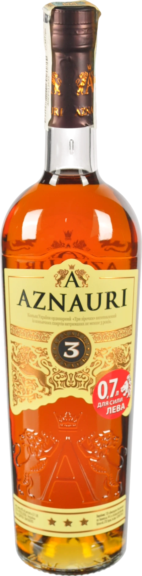 Коньяк УкраЇни Азнаурі 0.7л 3 роки