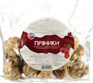 Пряники 0.01 Перлинка 300г аромат вишня