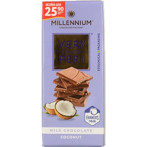 Шоколад Millennium 85г very peri мол.з кокосовою стружкою Акція