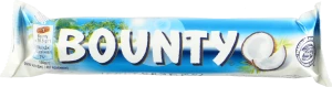 Цукерка з м'якоттю кокоса вкрита молочним шоколадом Bounty м/у 2х28.5г