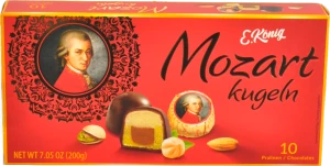 Цукерки фісташковий марципан в шоколаді Mozartkugeln Schluckwerder к/у 200г
