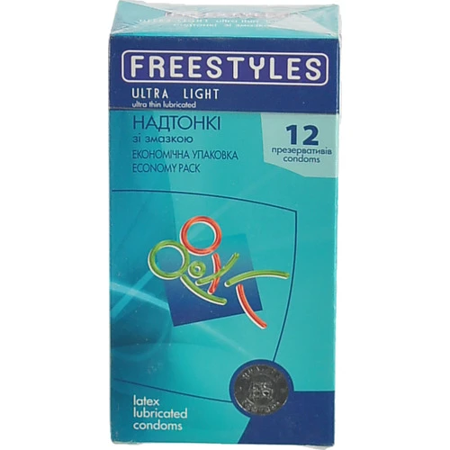 Презервативи зі змазкою Ultra Light Freestyles 12шт