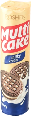 Печиво сендвіч Рошен 180г multicake молочно кремовий
