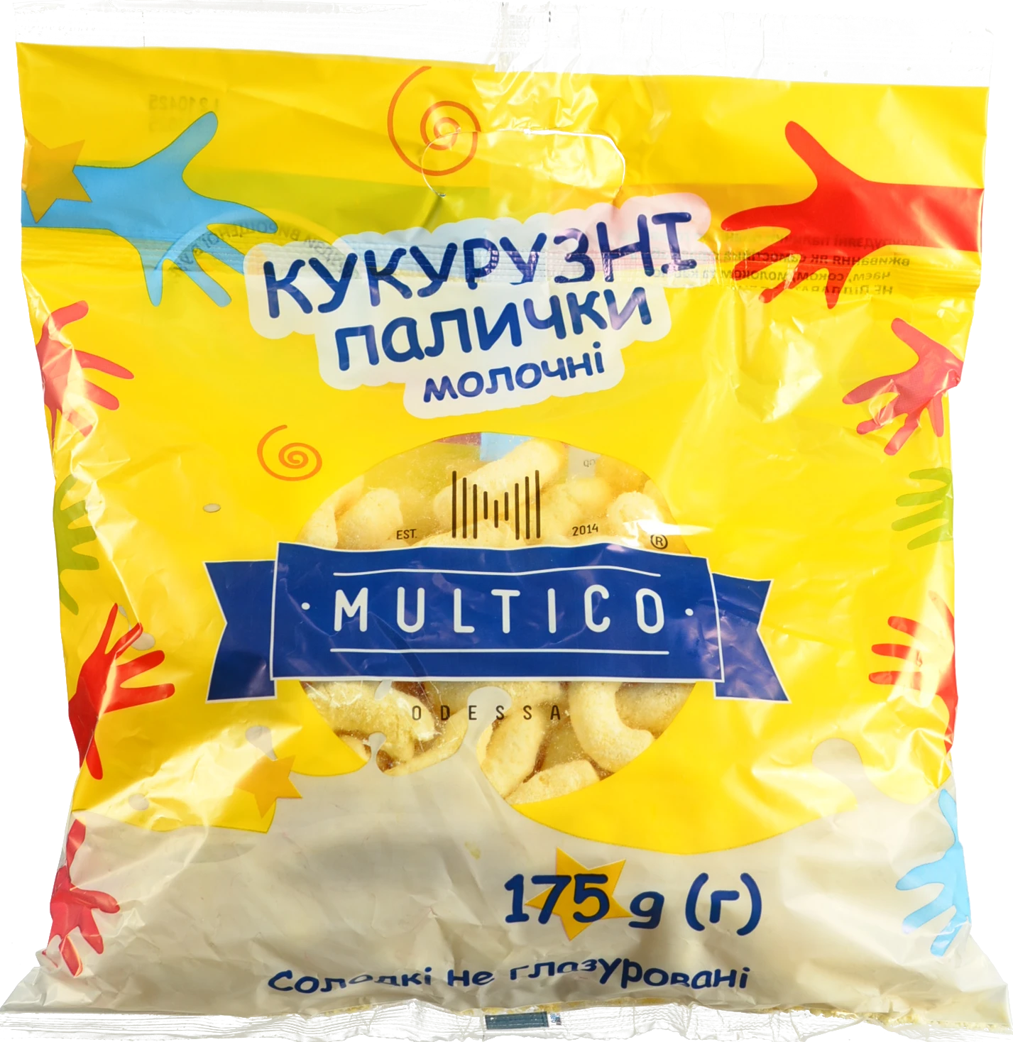 Кукурудзяні палички Multico Odessa 175г молочні