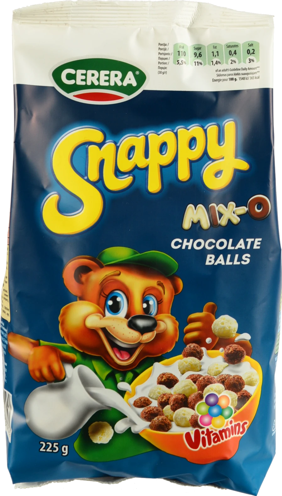 Сніданок сухий Cerera Snappy Mix-o Хрусткі кільця 225г