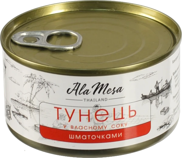 Тунець Ala Mesa 185г шматочками у власному соку