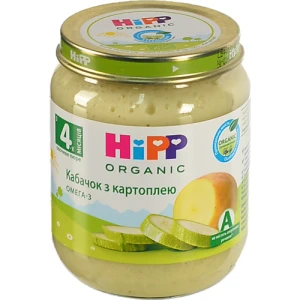 Пюре для дітей від 4 міс. Кабачок з картоплею Organic Hipp 125г