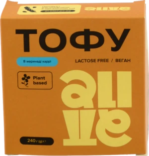 Тофу в маринаді каррі Alive к/у 240г