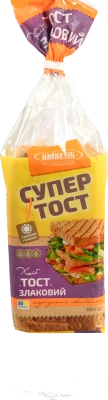 Хліб Київхліб Супер Тост Злаковий 350г нарізний