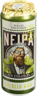 Пиво 0.5л 5% світле фільтроване пастеризоване Neipa Volfas Engelman б/б