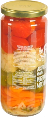 Асорті овочеве пастеризоване Vegetable mix quartet The banka с/б 470г