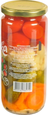 Асорті овочеве пастеризоване Vegetable mix quartet The banka с/б 470г