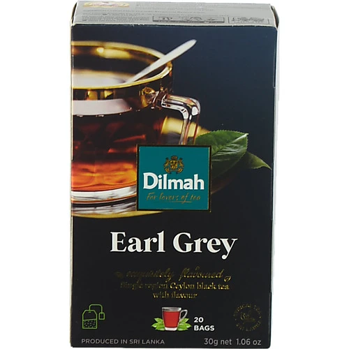 Чай чорний байховий ароматизований Earl Grey Dilmah к/у 20x1.5г