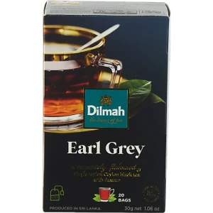 Чай чорний байховий ароматизований Earl Grey Dilmah к/у 20x1.5г