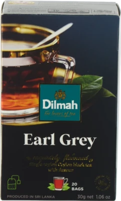 Чай чорний байховий ароматизований Earl Grey Dilmah к/у 20x1.5г