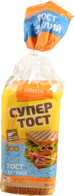 Хліб Київхліб 350г тост світлий нарізний