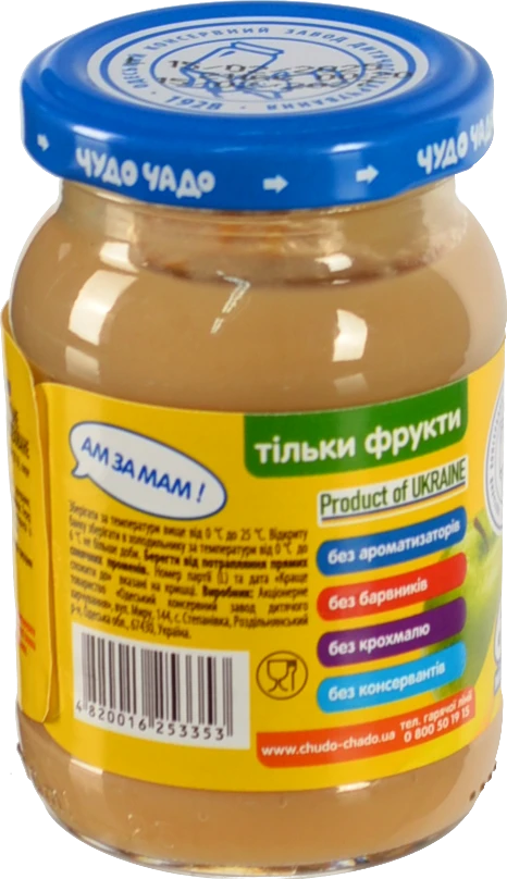 Пюре Чудо Чадо 170г яблуко банан б.цукру