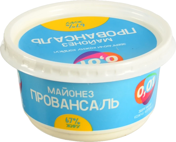 Майонез 0.01 190г 67% провансаль