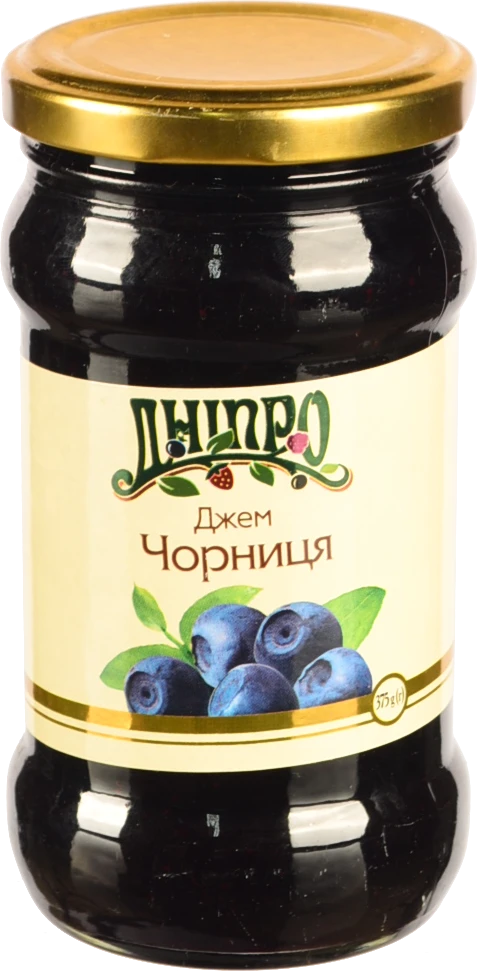 Джем Dnipro 375г чорниця с.б