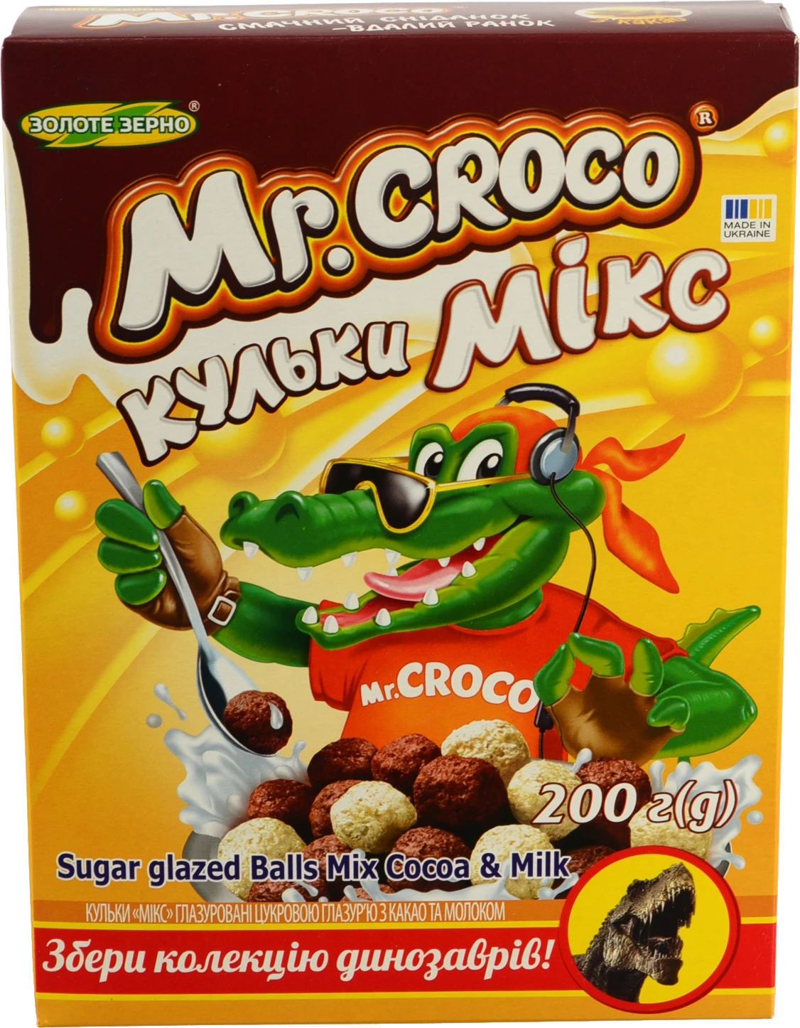 Сухі сніданки кульки Мікс Mr. Croco 200г