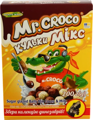 Сухі сніданки кульки Мікс Mr. Croco 200г