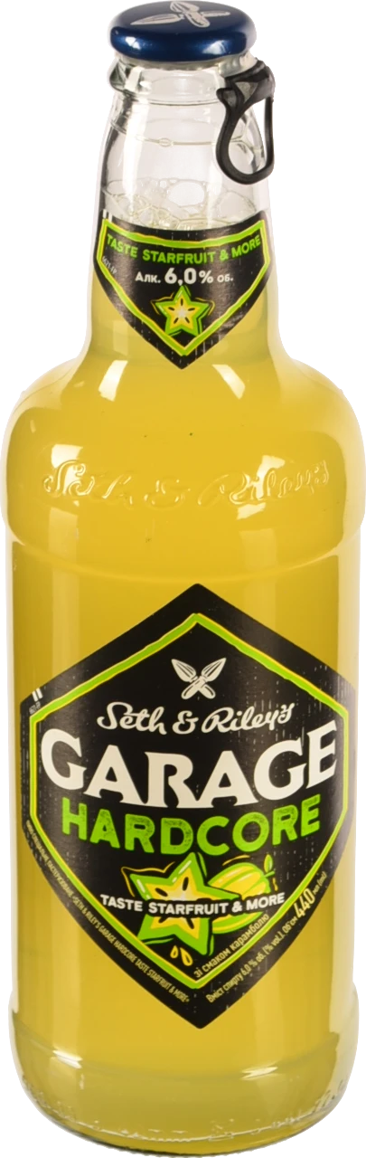 Пиво спеціальне 440мл 6% пастеризоване Taste Starfruit&More Hardcore Seth&Riley's Garage с/пл