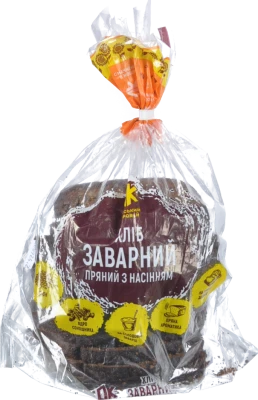 Одеський коровай Нарізний пшенично-житній хліб з насінням 450г