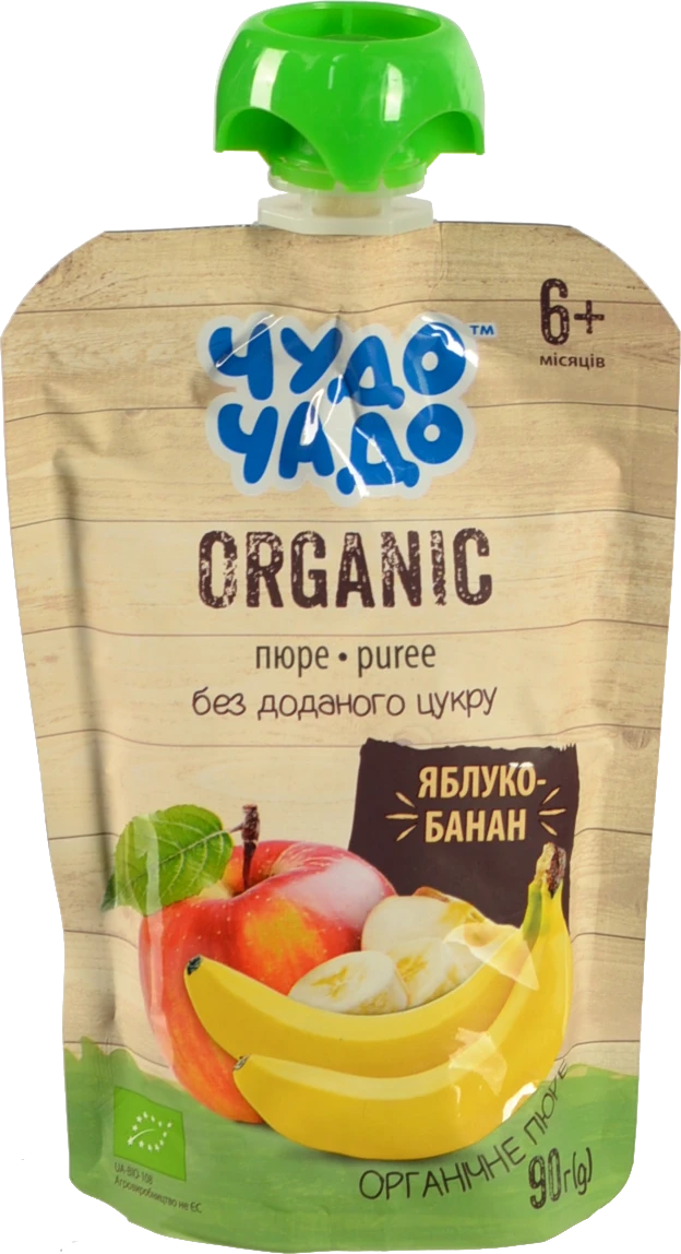 Пюре Чудо-Чадо Органічне Яблуко-Банан 90г